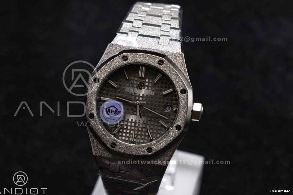 37mm APSF SS Royal 1:1 SA3120 SS Grey 1031 Super on Bracelet Best Dial Oak Frosted Clone Lightweight Textured 15454 Edition 1230